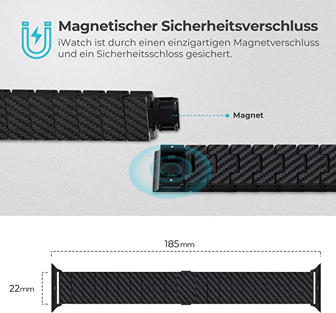 Sportliches Carbonfaser-Armband