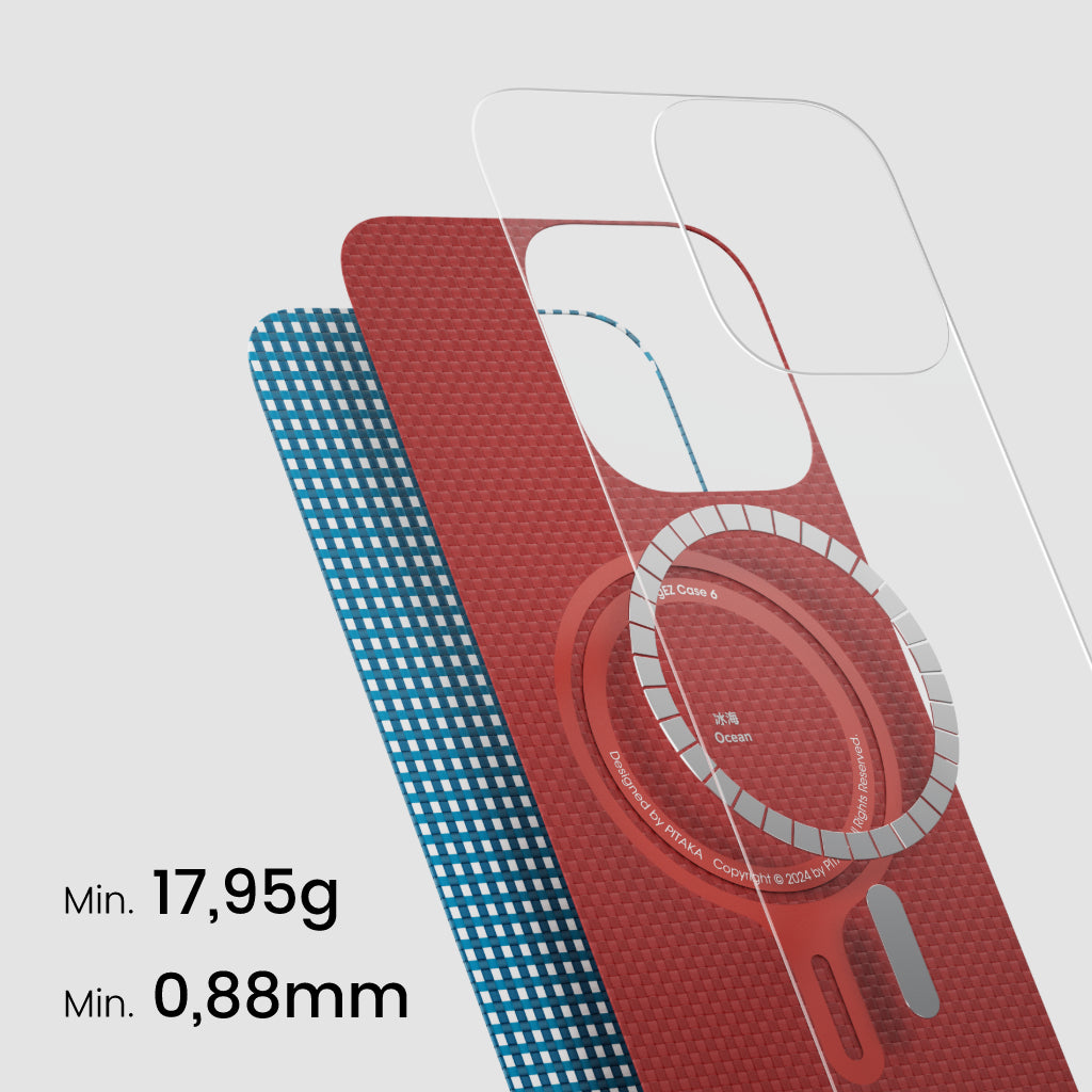 iPhone 16 Pro Ultra-Slim Premium Case (Ozeanblau)